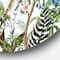 Designart - Border With Cranes & Peonies In Chinoiserie Style - Traditional Metal Circle Wall Art